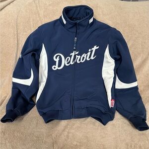 Detroit Tigers Majestic Authentic Women’s Blue & White Jacket - Small